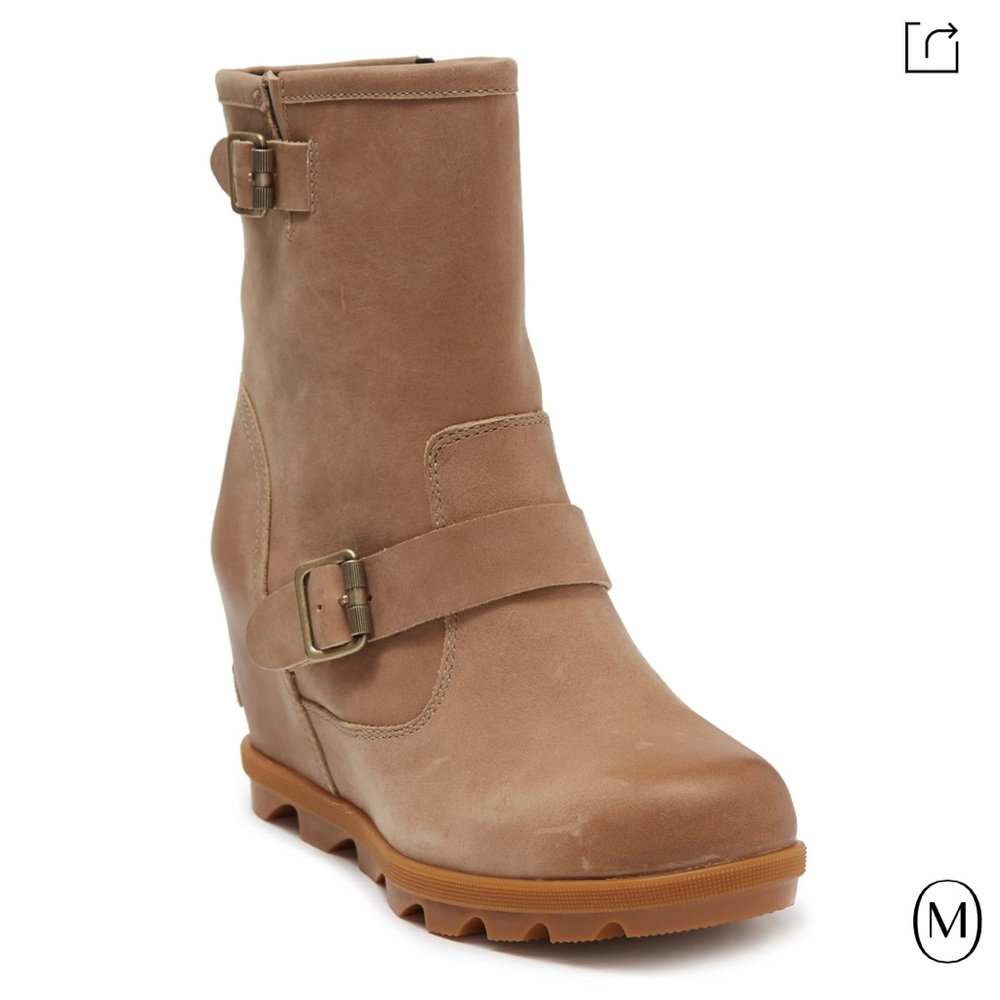 SOREL JOAN Of ARTIC WEDGE II Sandy Tan Boot All sizes - Picture 4 of 8